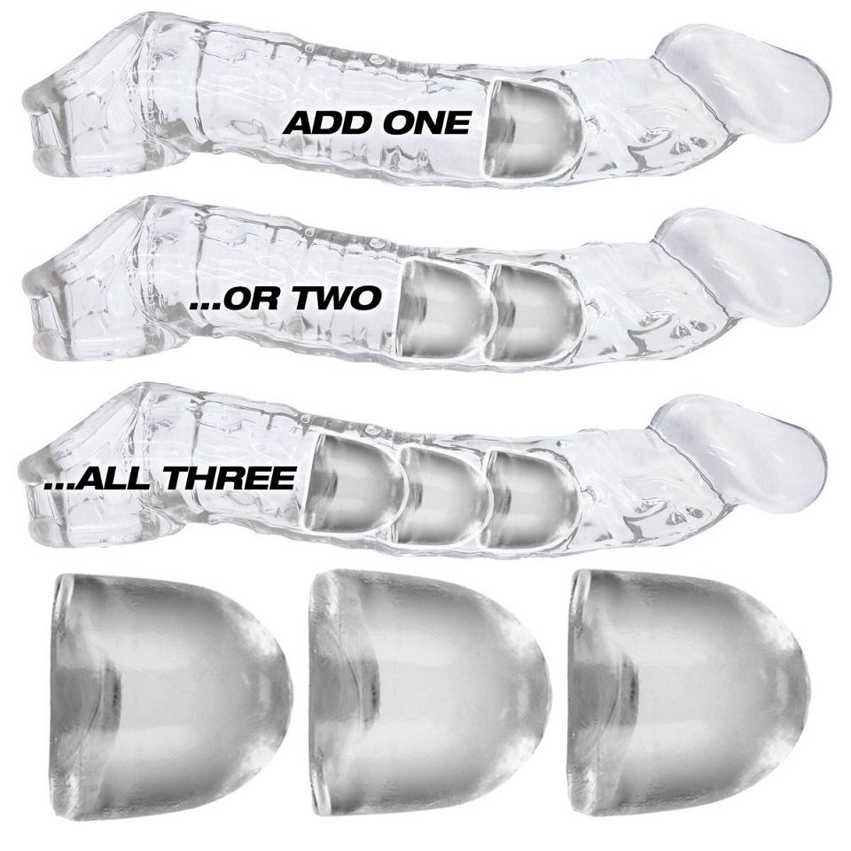 Oxballs Vòng Đeo Cặc Điều Chỉnh 3pcs Căng Trướng Mạnh Mẽ