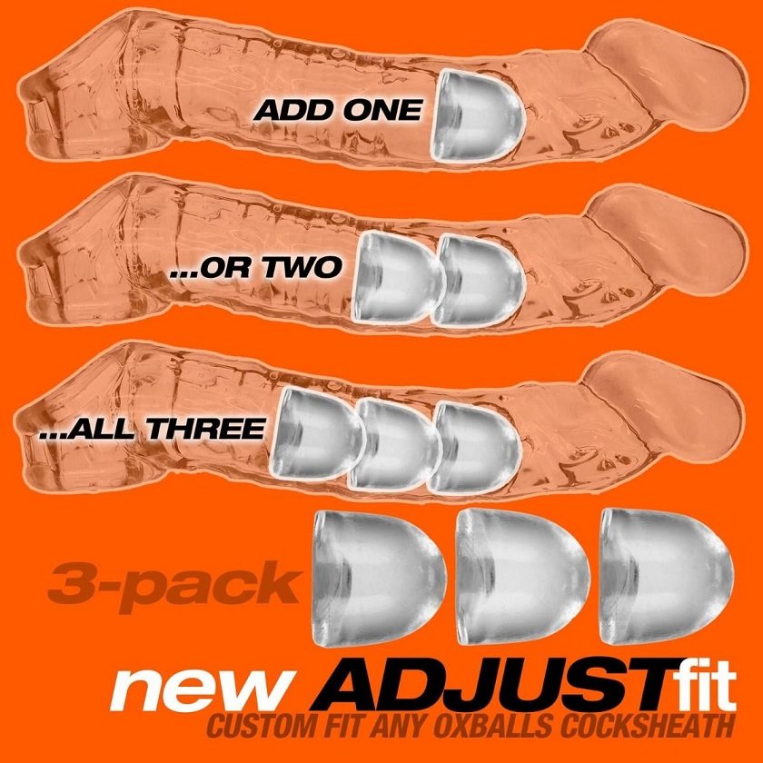 Oxballs vòng đeo dương vật điều chỉnh 3pcs thoải mái