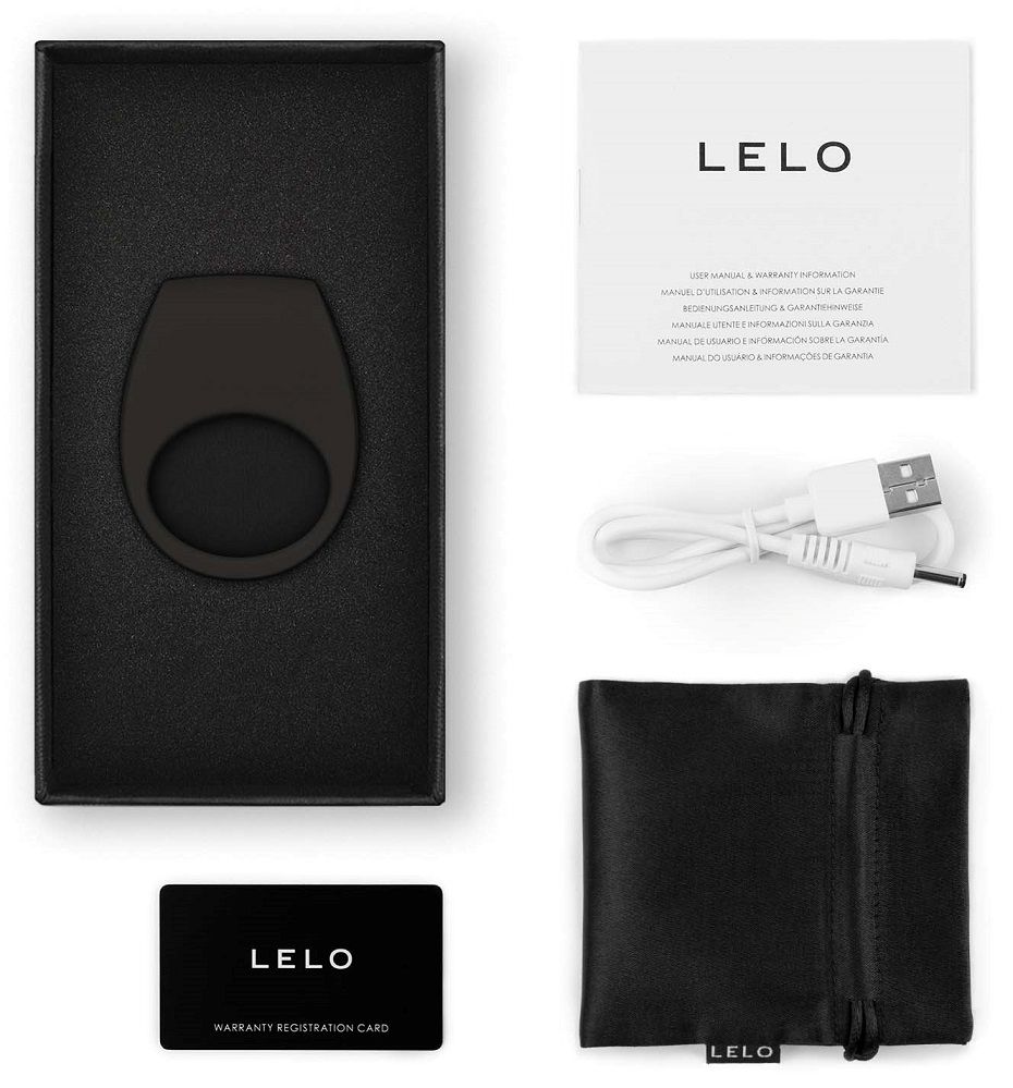 Lelo Tor 3 Vòng Rung Đen Bluetooth Cặp Đôi Siêu Mạnh 6cm
