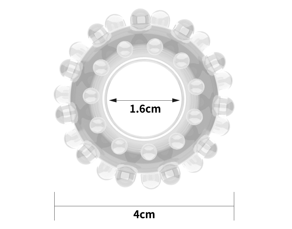 Vòng Power Plus Lovetoy 4cm Minh Bạch Tăng Cường