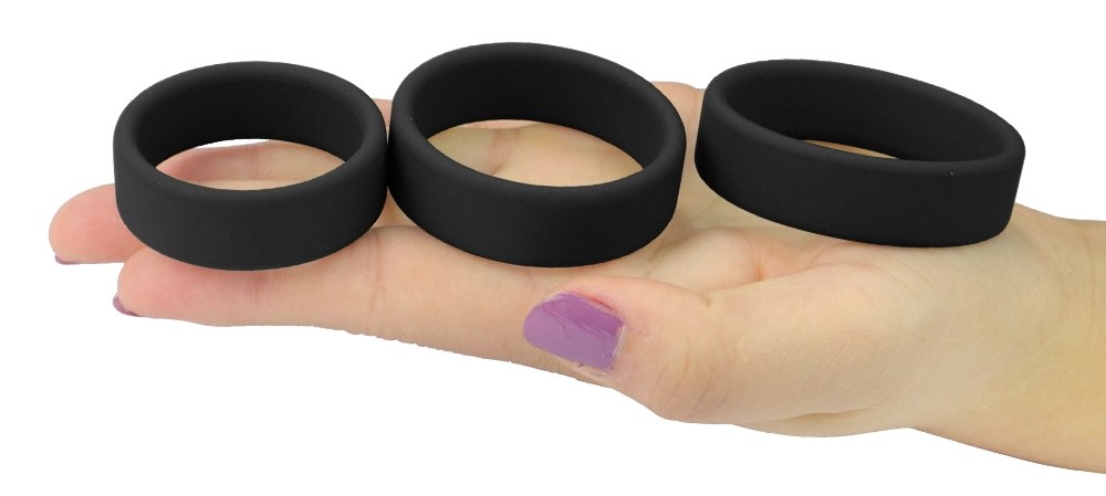 Lovetoy Power Plus Cock Ring Đen Mạnh Kéo Dài