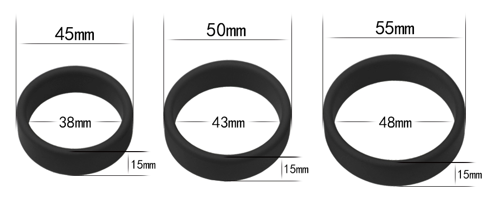 Lovetoy Power Plus Cock Ring Đen Mạnh Kéo Dài