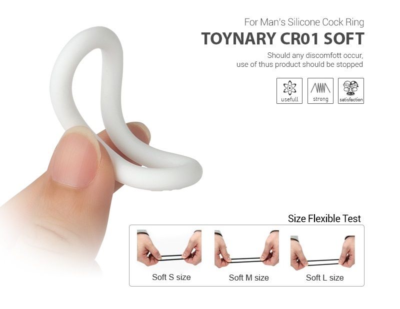 Toynary CR01 Vòng Răng Đen Trắng Siêu Mềm 3 Cỡ
