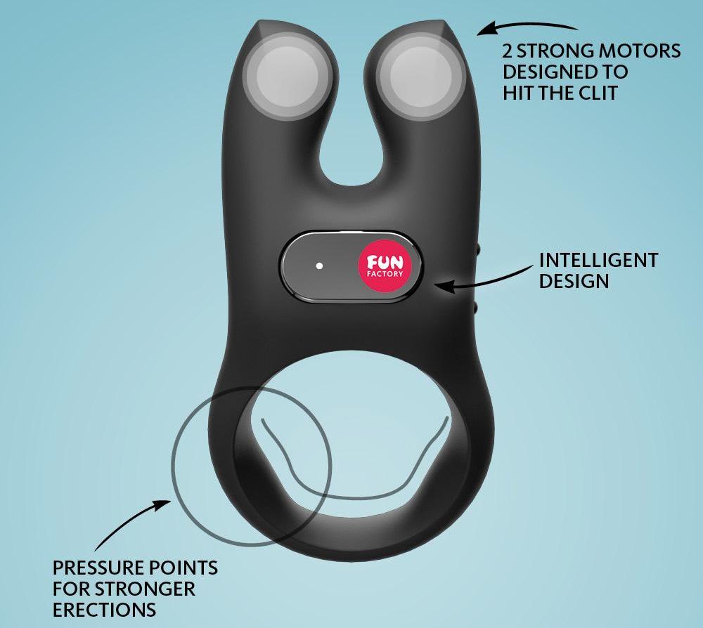 Fun Factory Nos C-ring Black C-shape Mạnh Mẽ