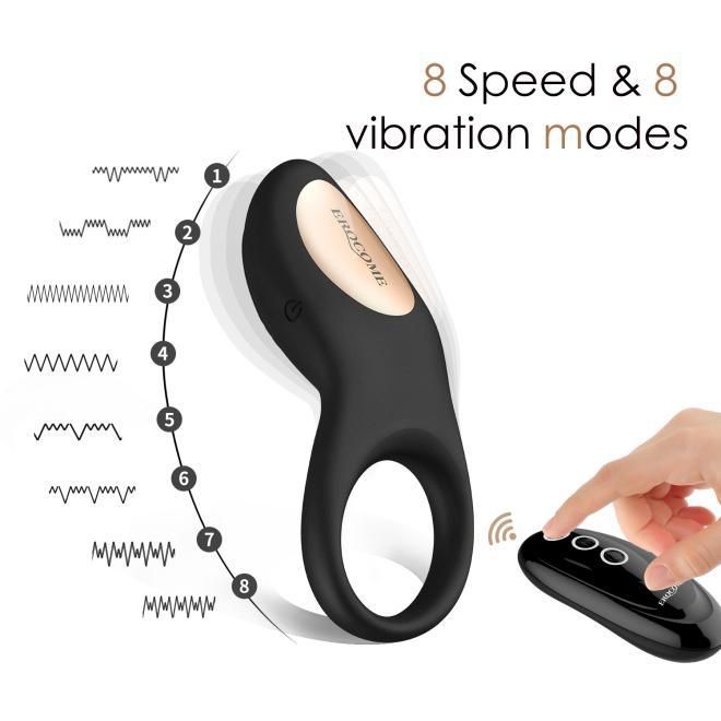 Vòng Rung Erocome Thiên Tiễn Remote Đen Bền Siêu Cảm