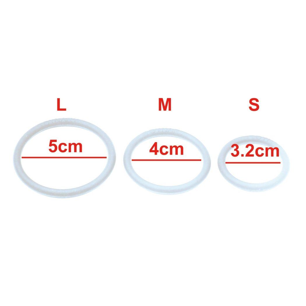 Toynary CR01 vòng dương vật trắng silicone 3 kích cỡ bền bỉ