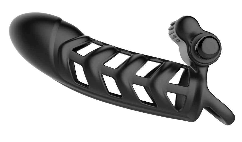 Malesation Sleeve Clit Vibrator Đen Đức Rung Siêu Mạnh