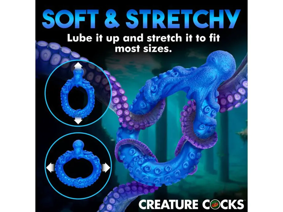 Poseidons Octo-Ring Silicone Bạch Tuộc Trang Trí Siêu Hot