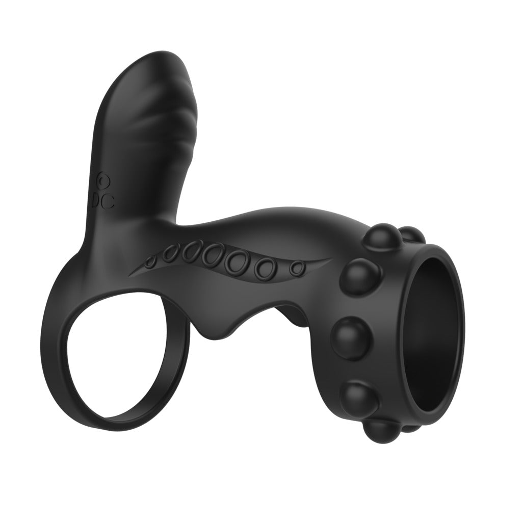 Leo Vòng Rung Strap-On Đâm Đôi Khoái Lạc Kép