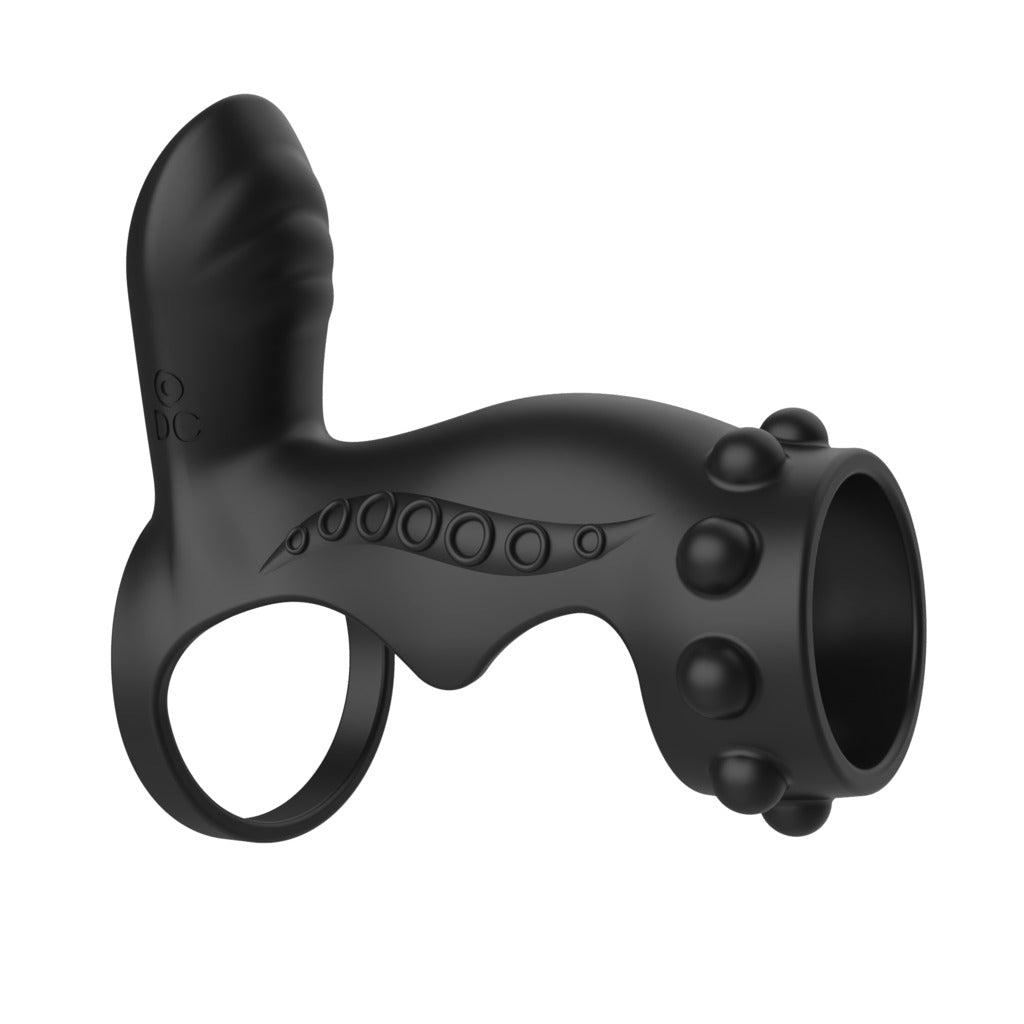 Leo Vòng Rung Strap-On Đâm Đôi Khoái Lạc Kép