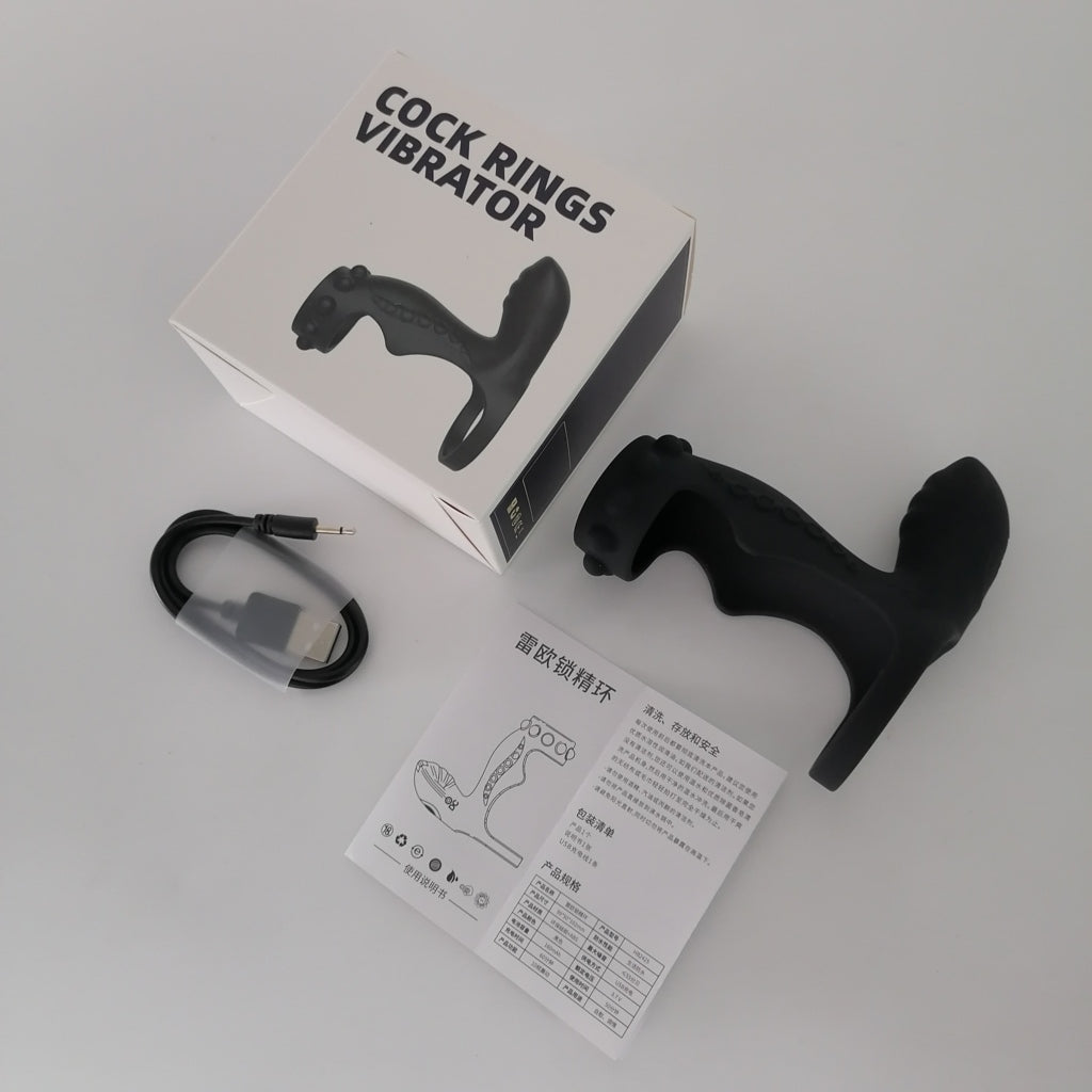 Leo Vòng Rung Strap-On Đâm Đôi Khoái Lạc Kép