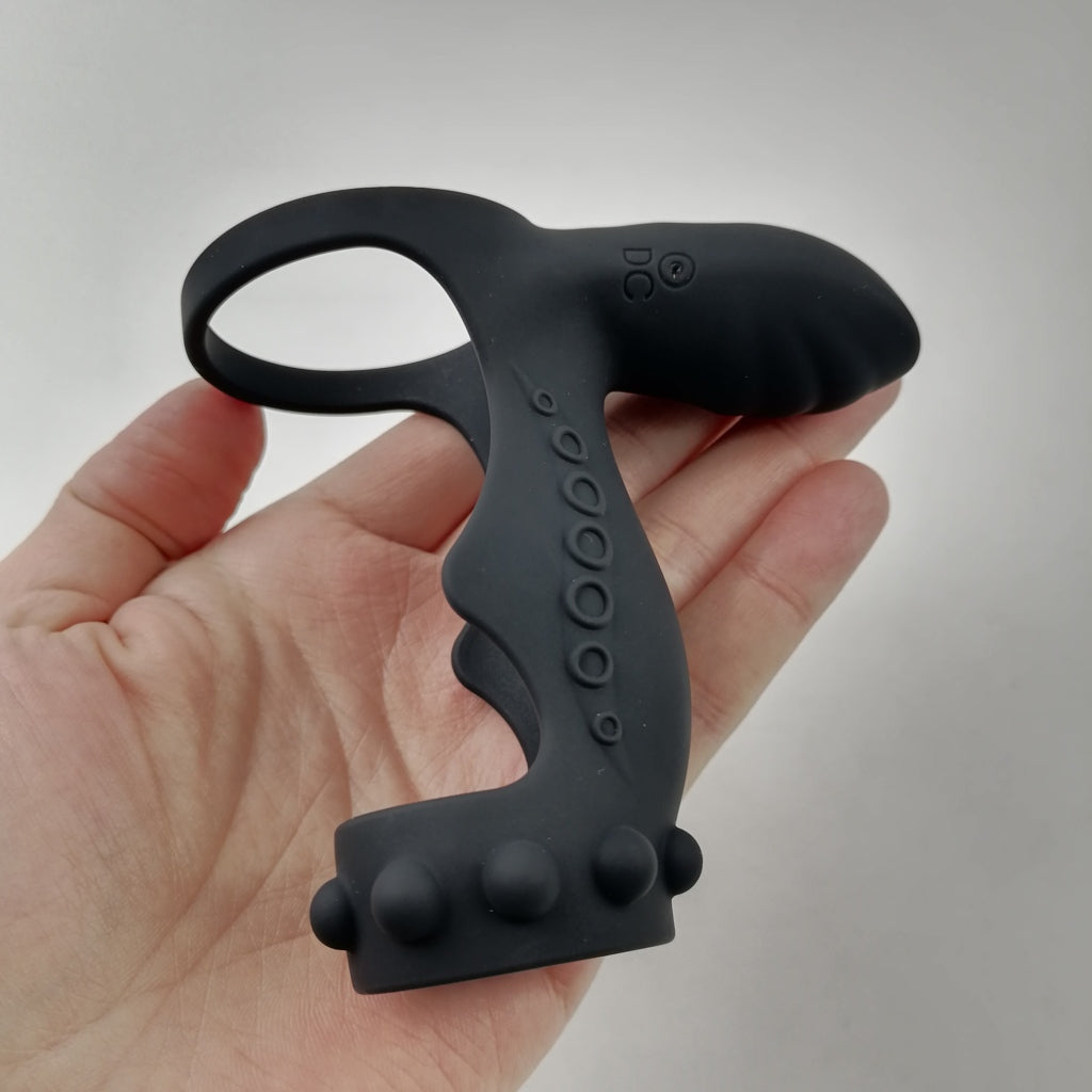 Leo Vòng Rung Strap-On Đâm Đôi Khoái Lạc Kép