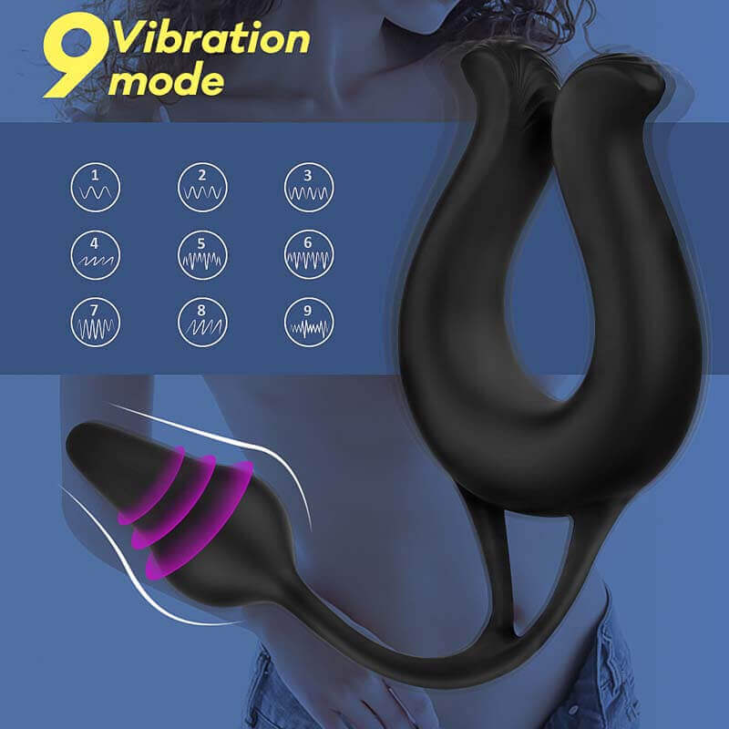SHD Nicole Anal Ring Remote 9 Mode Siêu Dài Pin