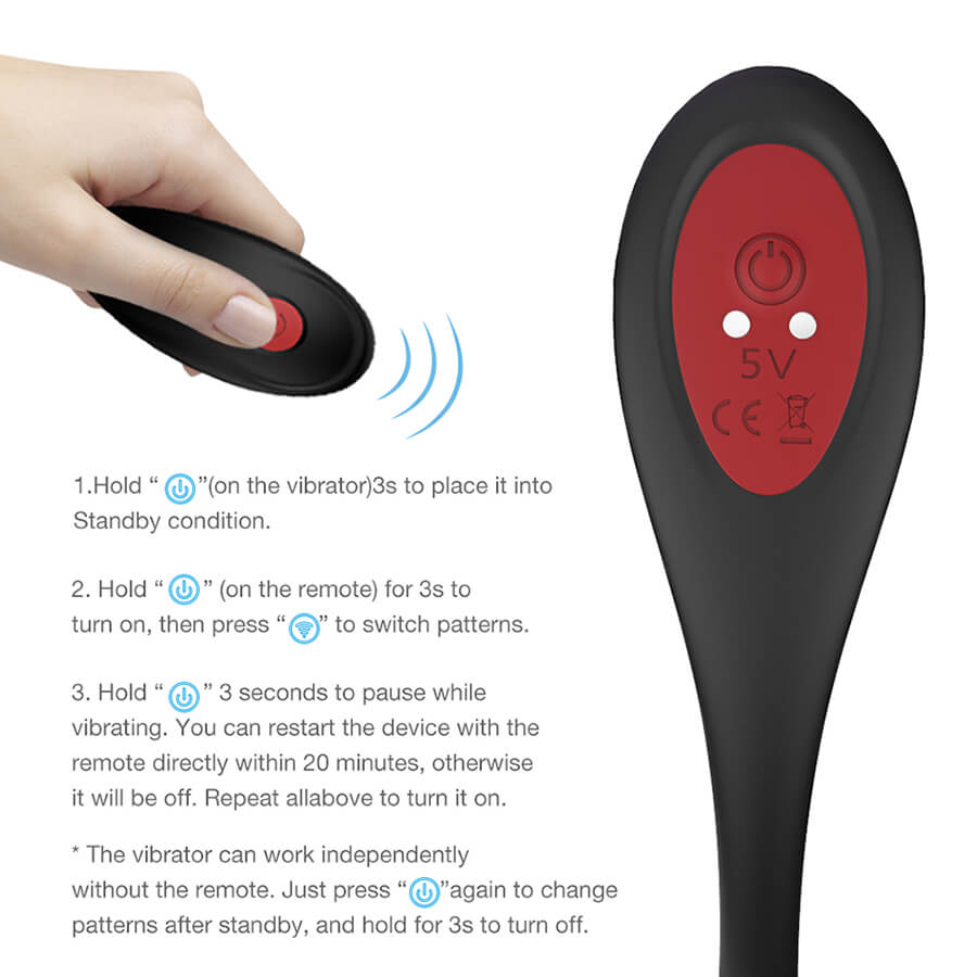 Lanco Massager Tiền Liệt Ring Gáy Từ Xa