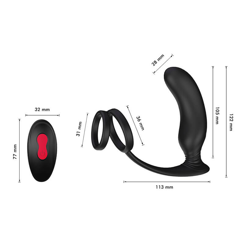 Lanco Massager Tiền Liệt Ring Gáy Từ Xa