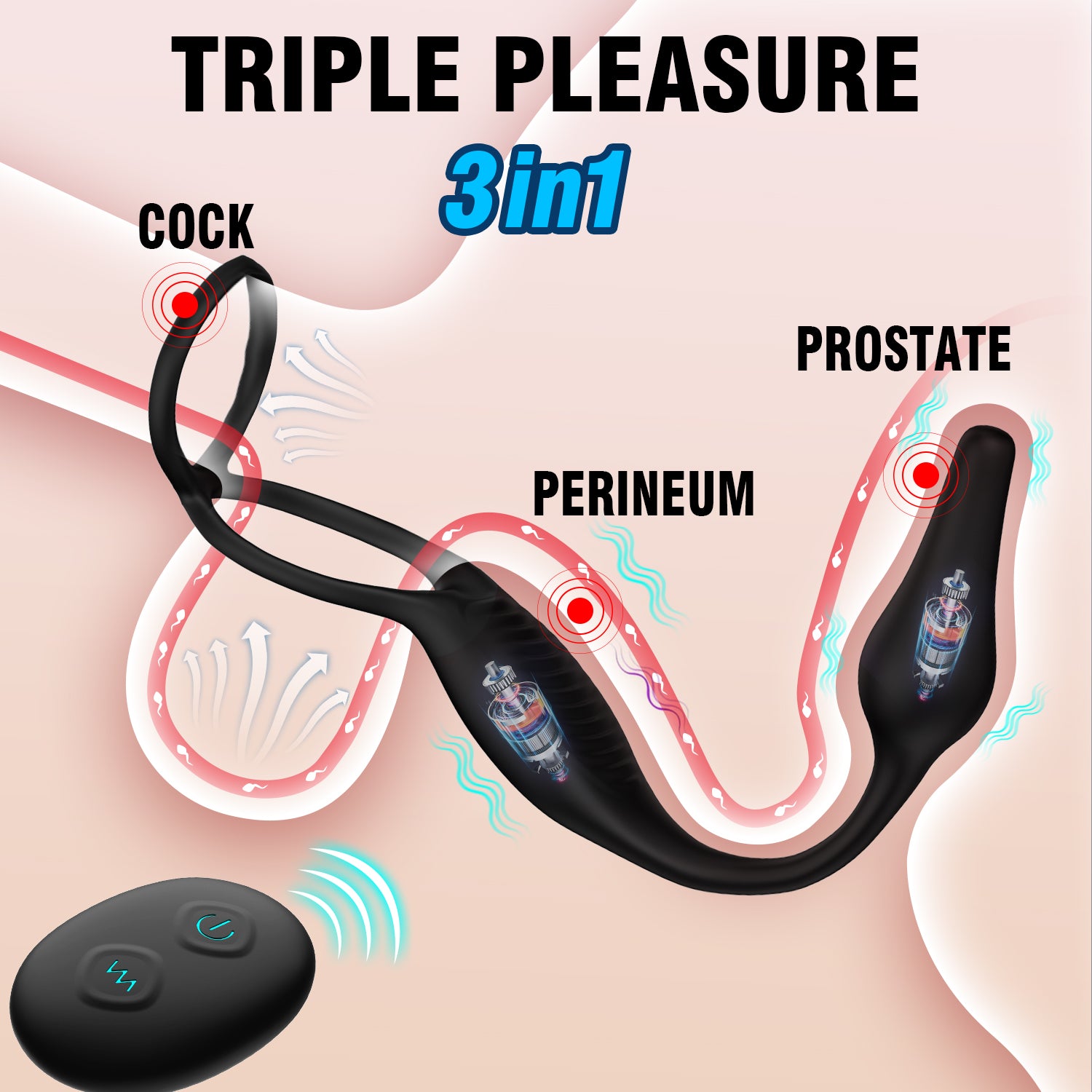 HGOD III Pro Vòng Rung Tiền Liệt Cặp Đôi Khoái Lạc Mãnh