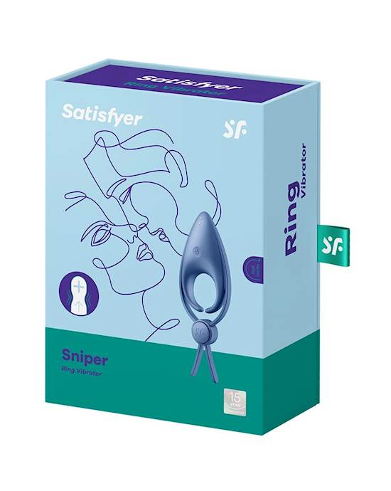 Satisfyer Ring Xanh 14cm Rung Đôi Kích Thích Điên Cuồng