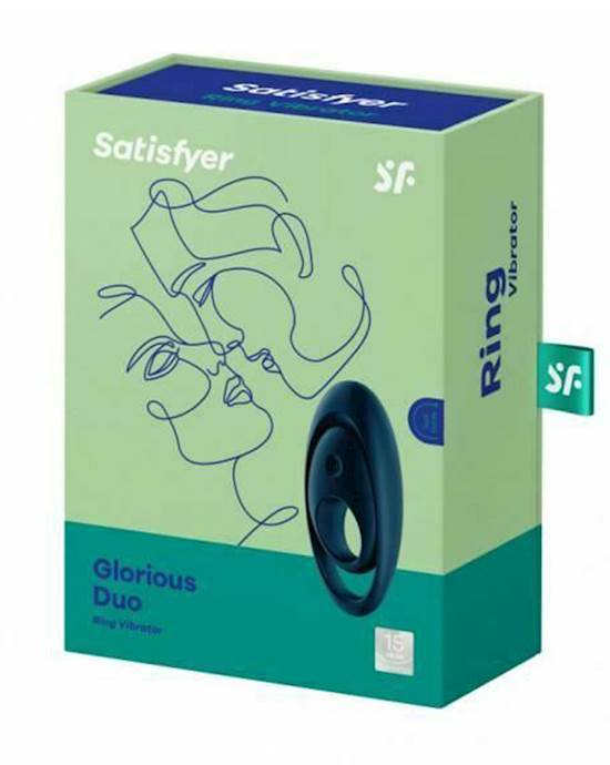Satisfyer Glorious Duo vòng rung dương vật siết chặt
