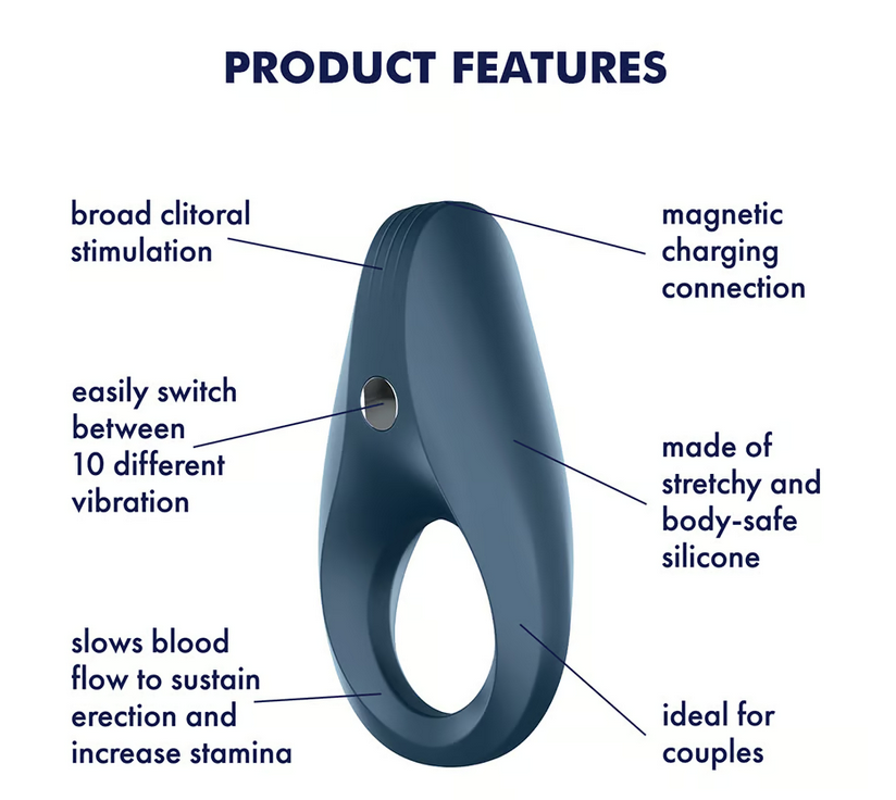 Satisfyer Rocket Ring Rung Dương Vật Linh Hoạt