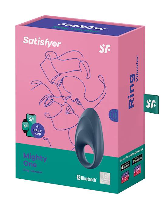 Mighty One Satisfyer Ring Rung App Cặp Đôi Mãnh