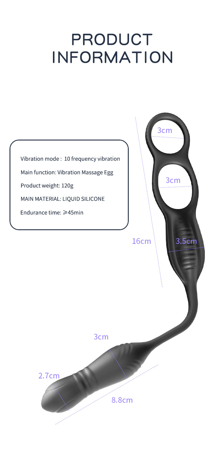Massager Tiền Liệt Rung Phích Đuôi Remote 2024 Đỉnh