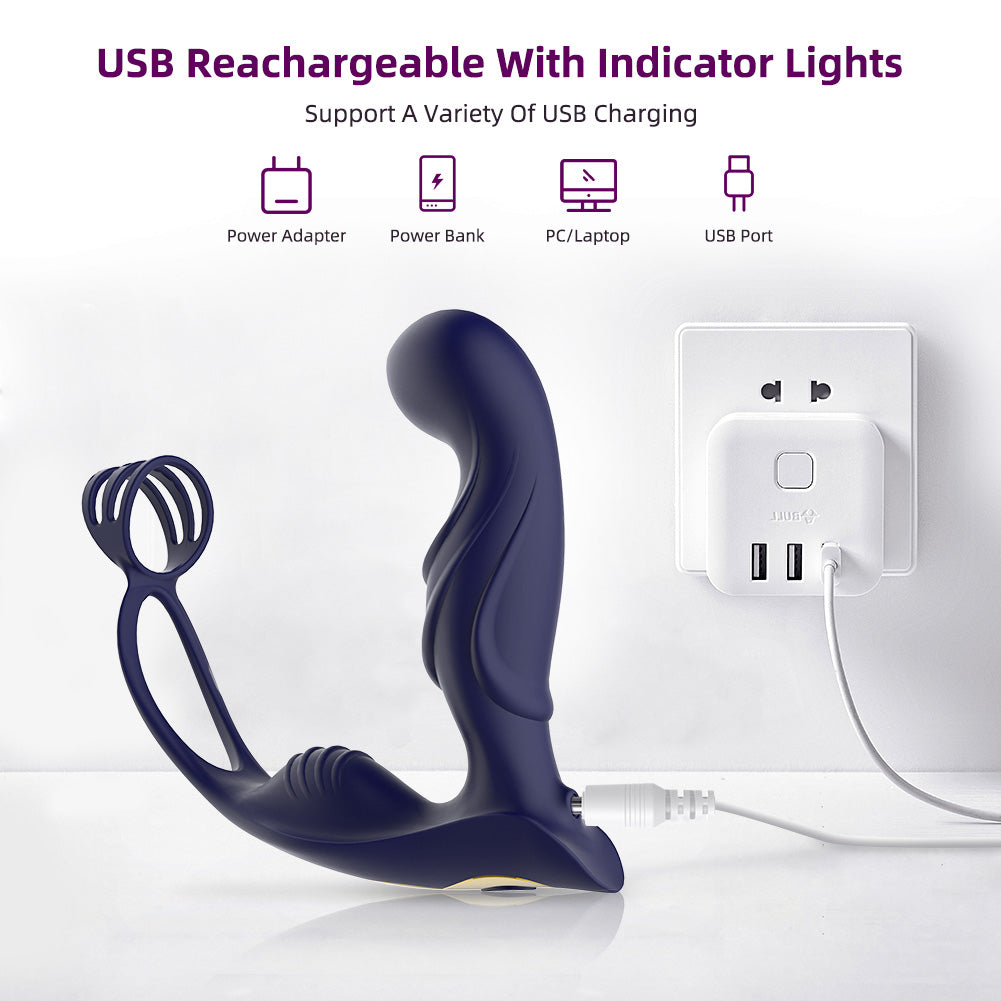 CHIQING I Prostate Plug Rung Remote Massage Thoải Mái