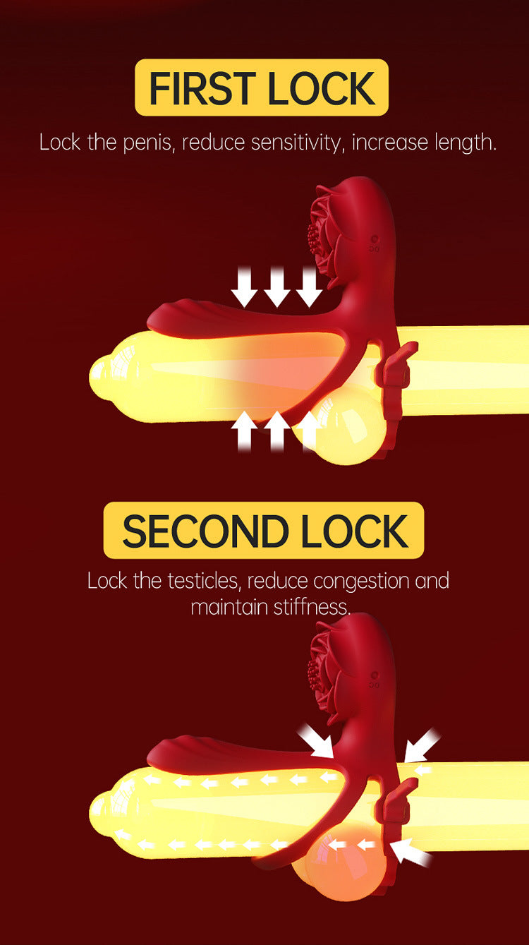Rose Lock Ring Dao Động App Cặp Đôi 2024 Đỉnh Cao