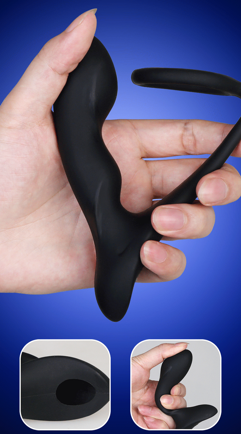 Leten plug tiền liệt mềm nhẫn gà rung mạnh