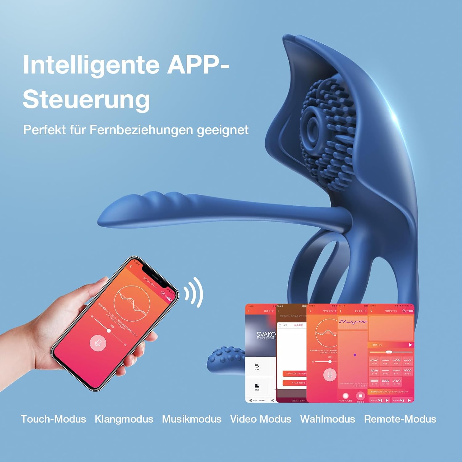 SVAKOM Barzillai Ring Rung 3 Spot APP Kiểm Soát
