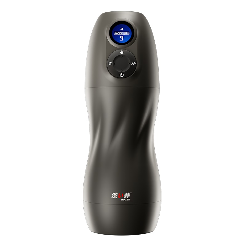 Drywell Hút Tự Sướng Đen 23.3cm Rung Nóng Hút Hồn 