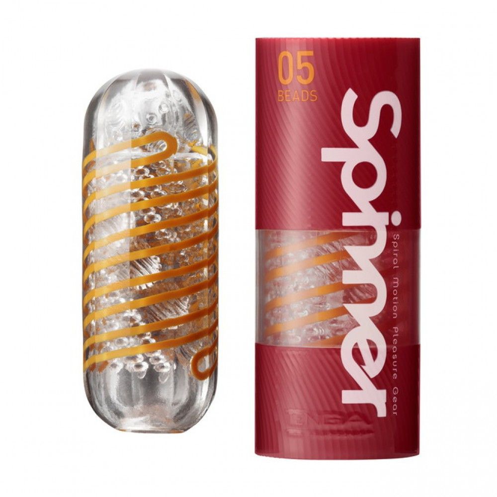 Tenga Spinner 05 Beads Masturbator 13cm Siêu Xoáy 