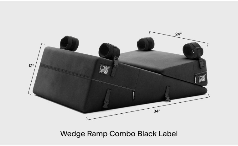 Liberator Wedge Ramp BDSM Gối Trói Tay Khẩu Trang Đen 