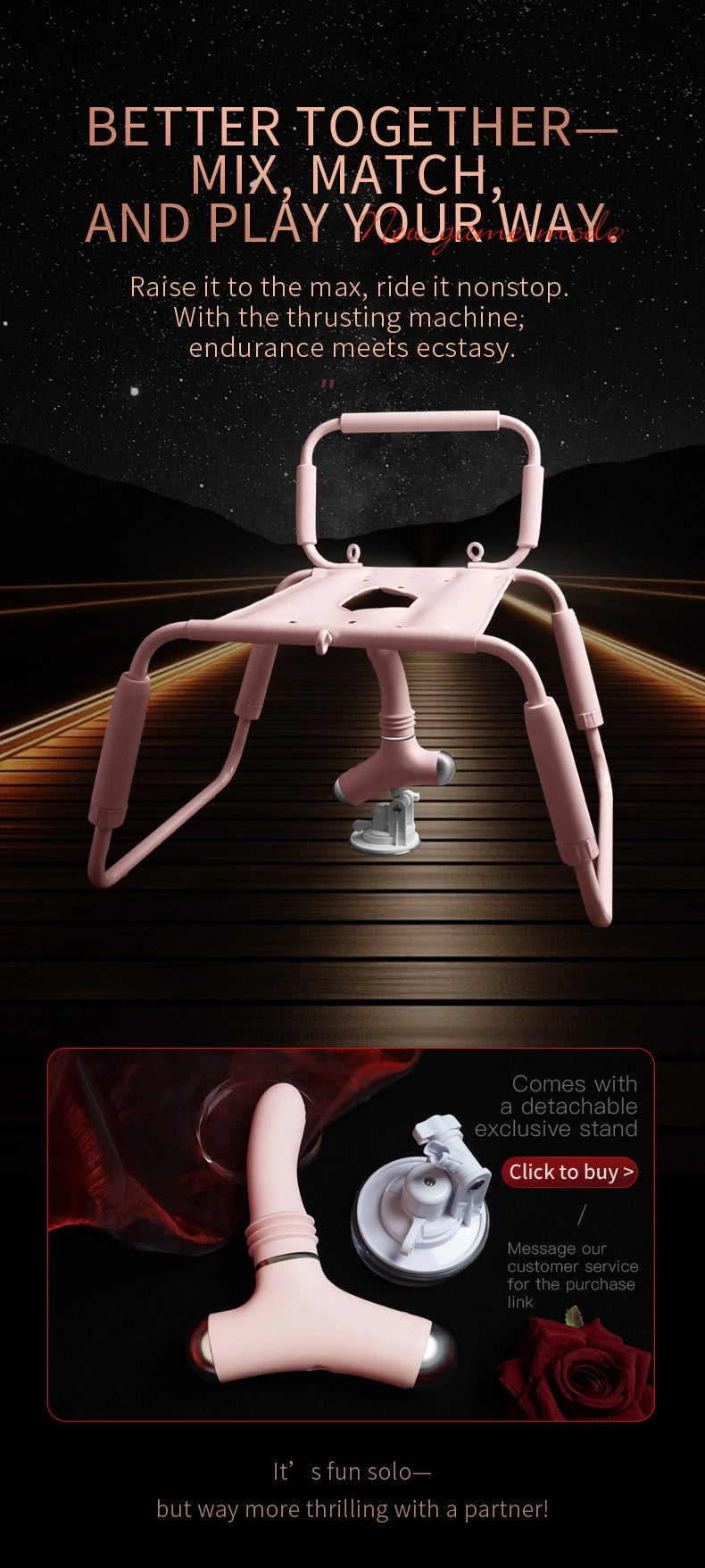 Ghế Sex Pommel Horse Roomfun Đam Mê Phiêu Lưu