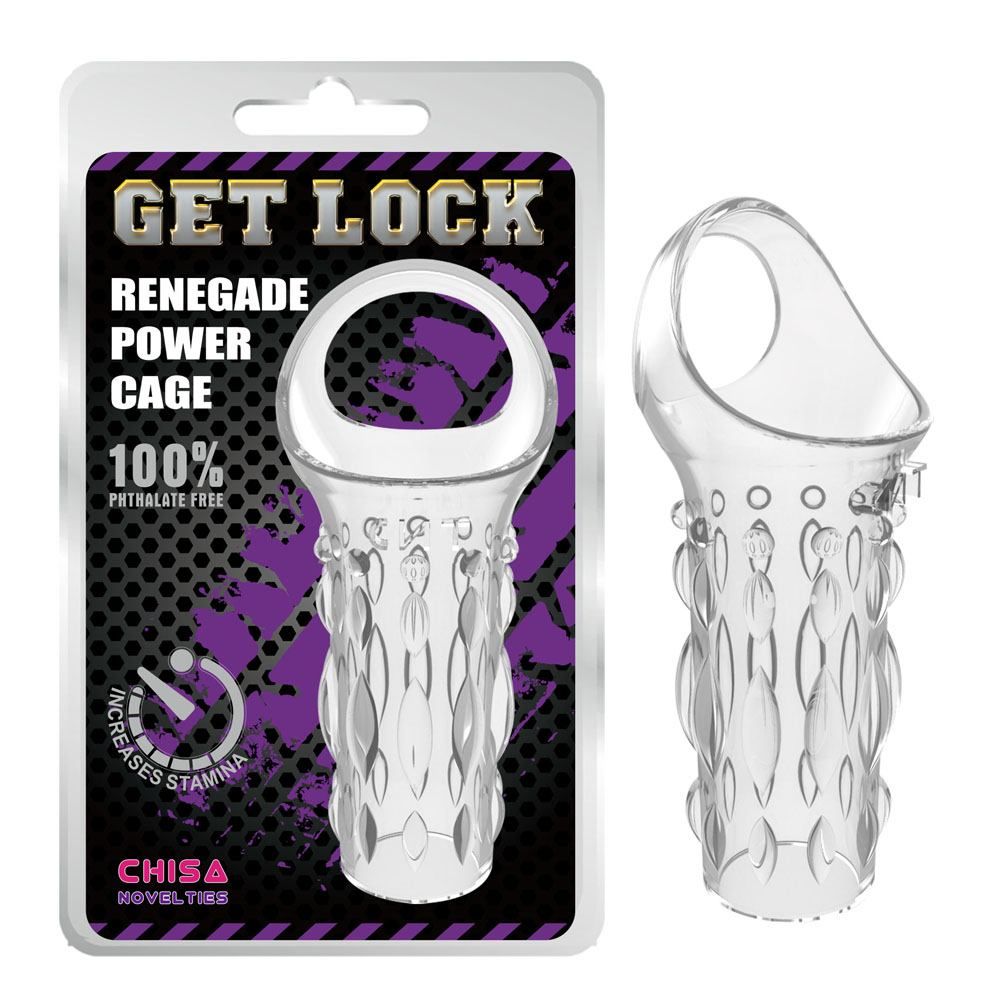 Chisa Renegade Penis Sleeve 10.7cm TPE đàn hồi mạnh 