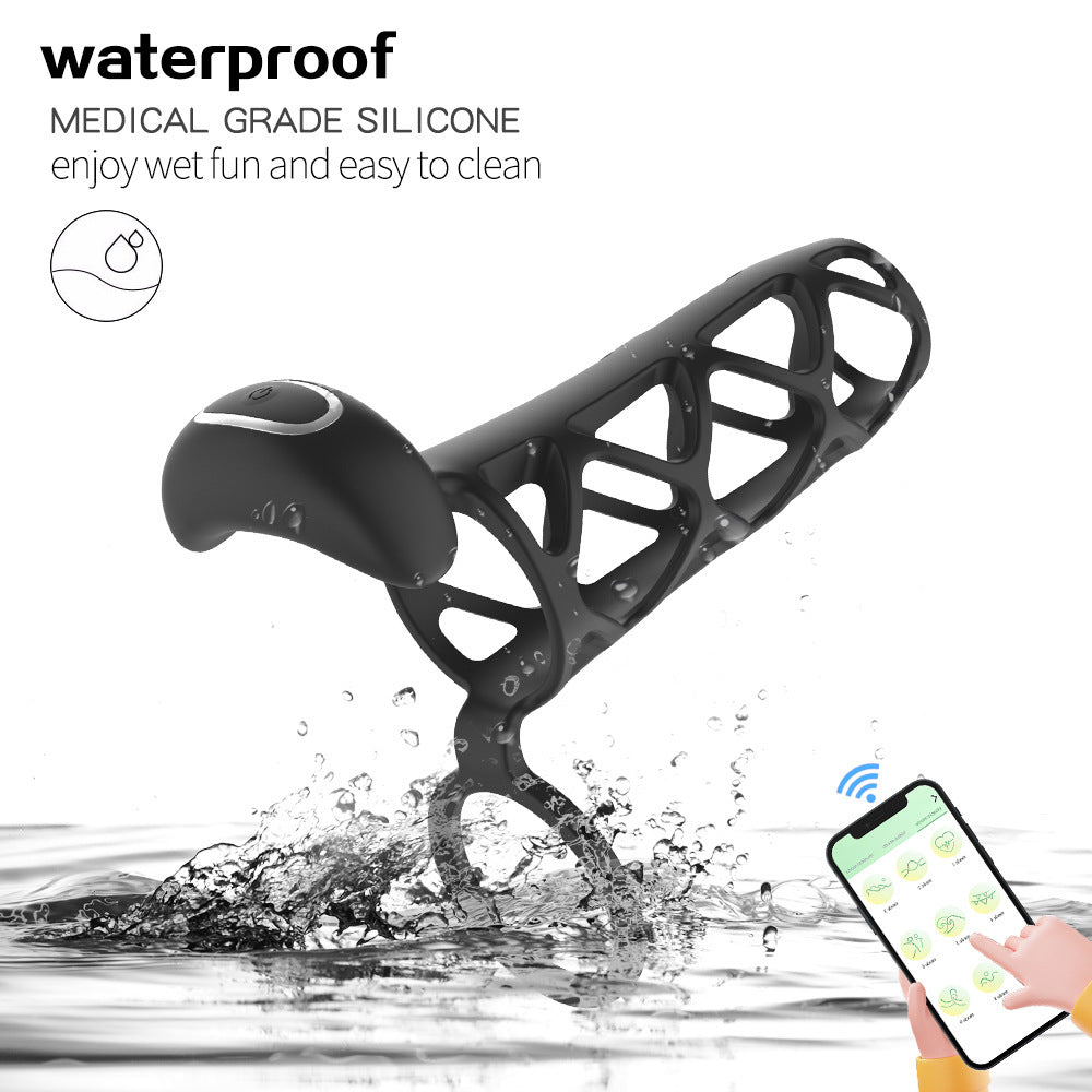 Vành Rung App Đen 14cm Siêu Mạnh Tăng Cường Siêu Sướng