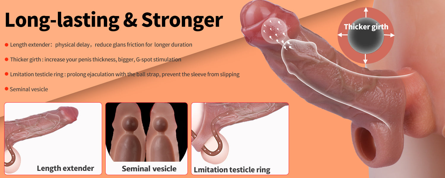 Sleeve Oedipus S8128 Silicon Kéo Dài Thực Mạnh Mẽ