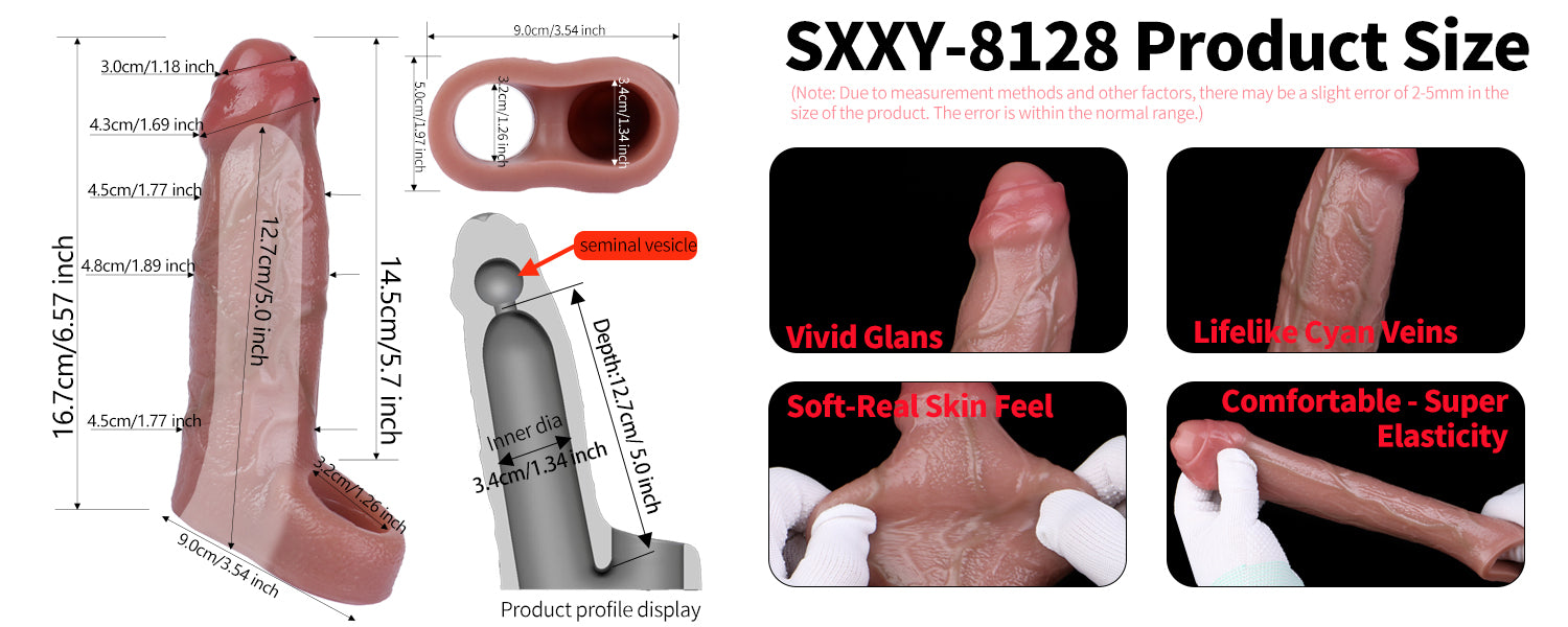 Sleeve Oedipus S8128 Silicon Kéo Dài Thực Mạnh Mẽ