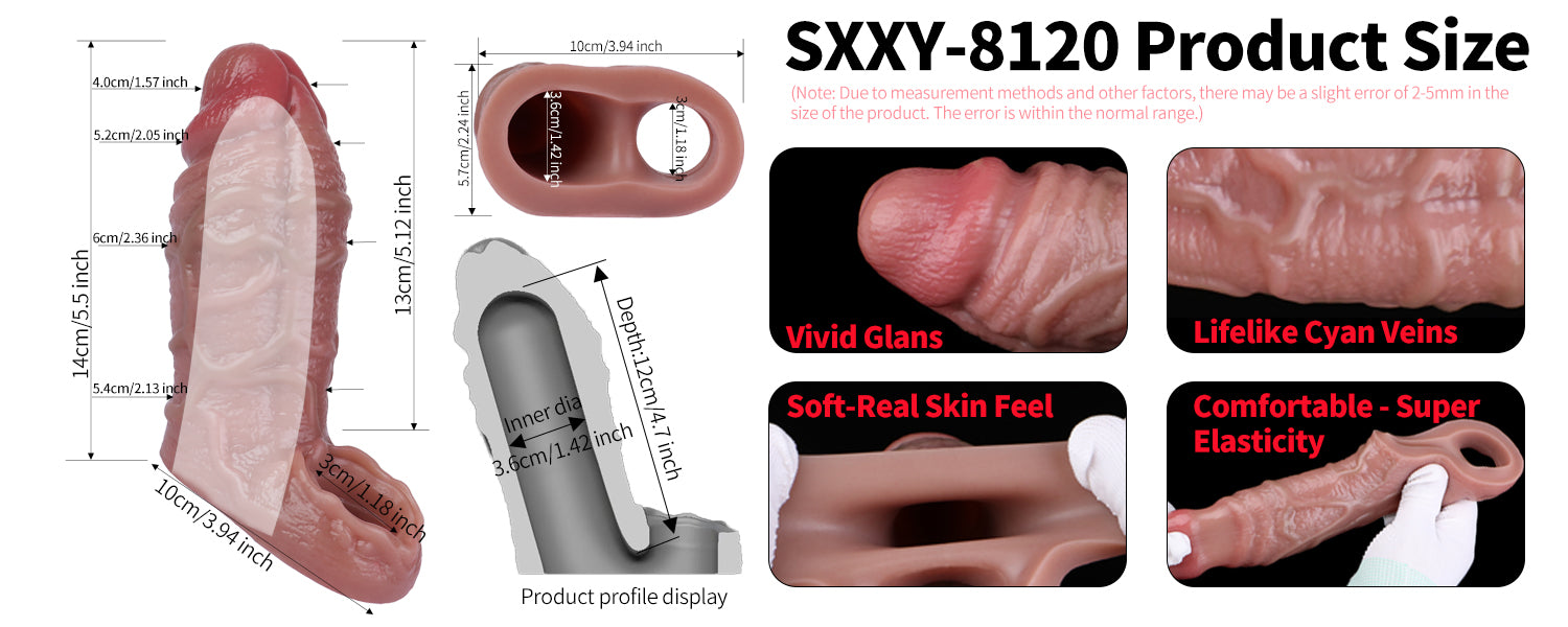 S8120 Extender Sleeve Dài Thực Tế Tăng Kích Thước Phong Độ