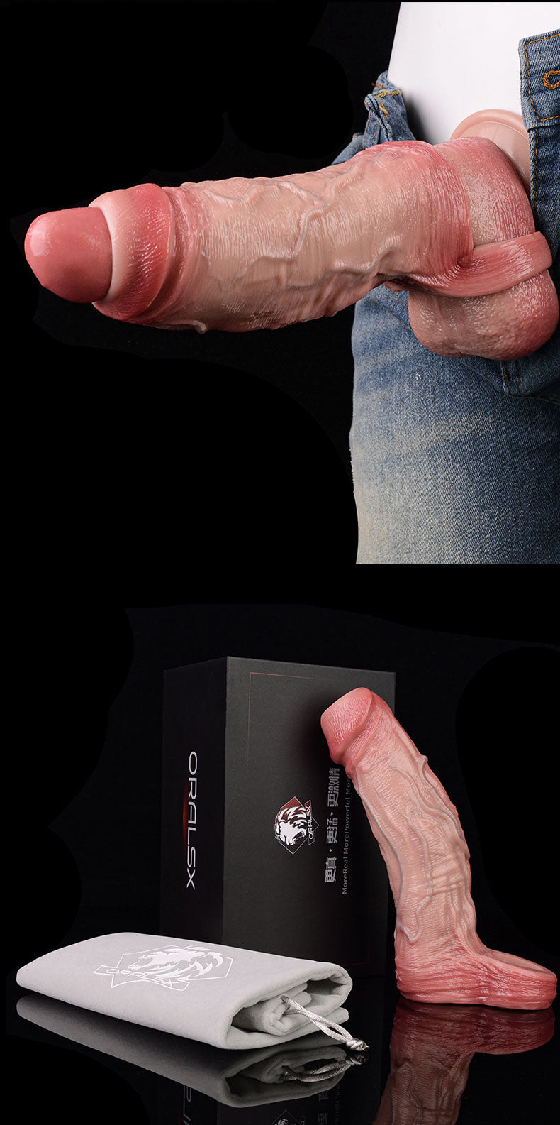 FAAK5036 Cock Sleeve 7Inch Da Kéo Dài Tăng Lớn