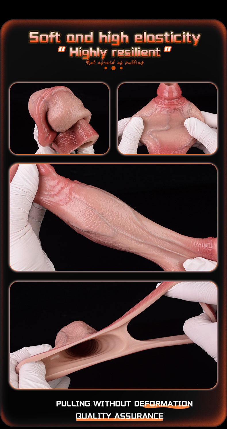 Vỏ FAAK5028 Dương Vật Dày Open End Thực Tế