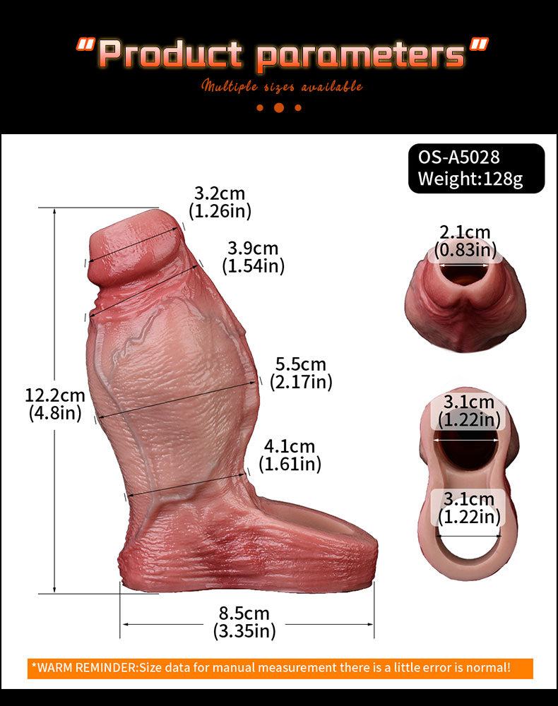 Vỏ FAAK5028 Dương Vật Dày Open End Thực Tế