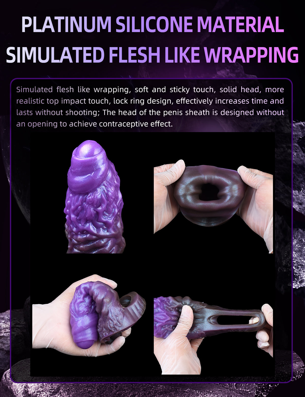 Bọc Xúc Tu Silicone FAAK To Dài Kích Thích Điên Cuồng