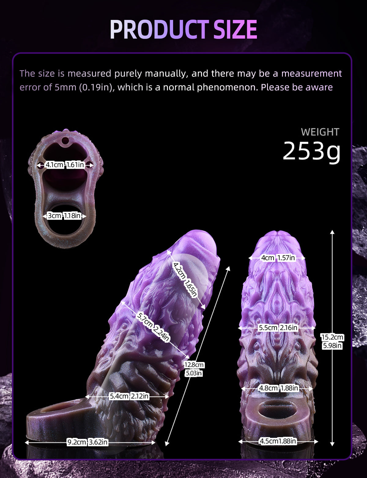 Bọc Xúc Tu Silicone FAAK To Dài Kích Thích Điên Cuồng