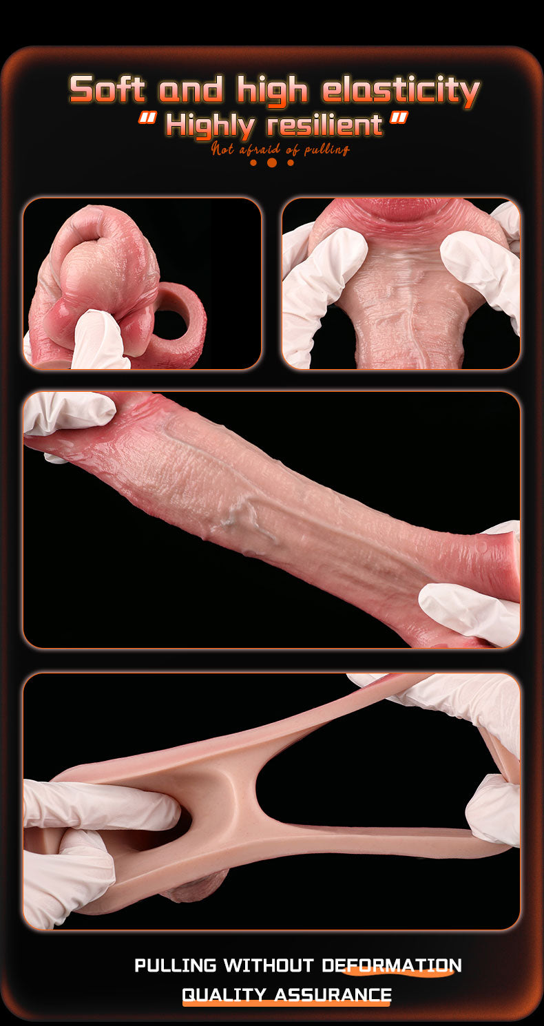 FAAK 5033 Vỏ Dương Vật To Thực Tế Kéo Dài Hài Lòng