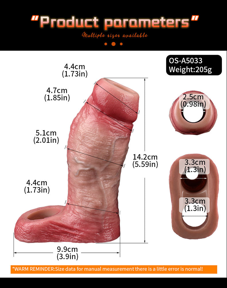 FAAK 5033 Vỏ Dương Vật To Thực Tế Kéo Dài Hài Lòng