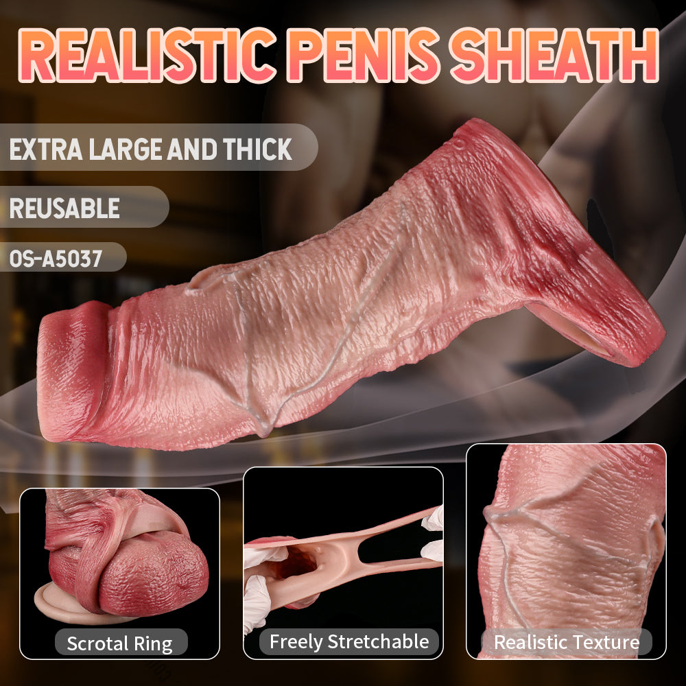 FAAK 5037 Vỏ Dương Vật 7Inch Tăng Kích Thước 
