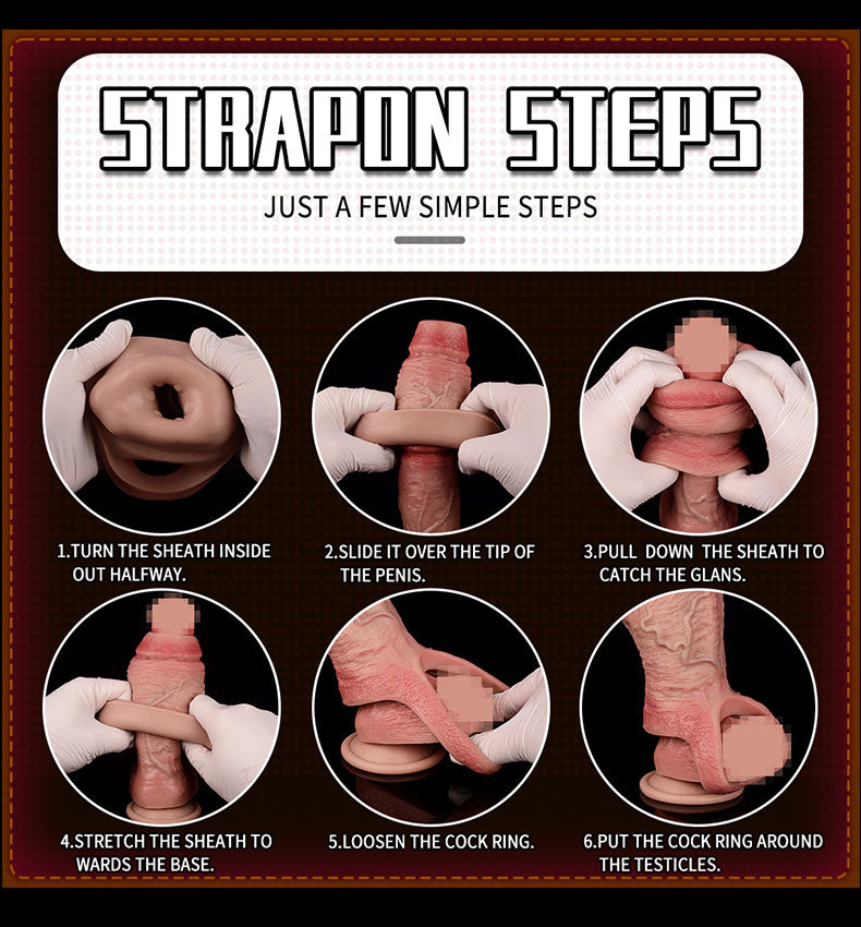 FAAK 5027 Sleeve Mở Đầu Thật Tăng Chu Vi Tự Nhiên! FAAK 5027 Sleeve Mở Đầu Thật Tăng Chu Vi Tự Nhiên!