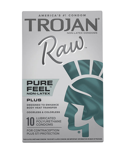  Bỏ sỉ Bao cao su Trojan Raw Pure Feel mỏng siêu mỏng không latex thoải mái  cao cấp 