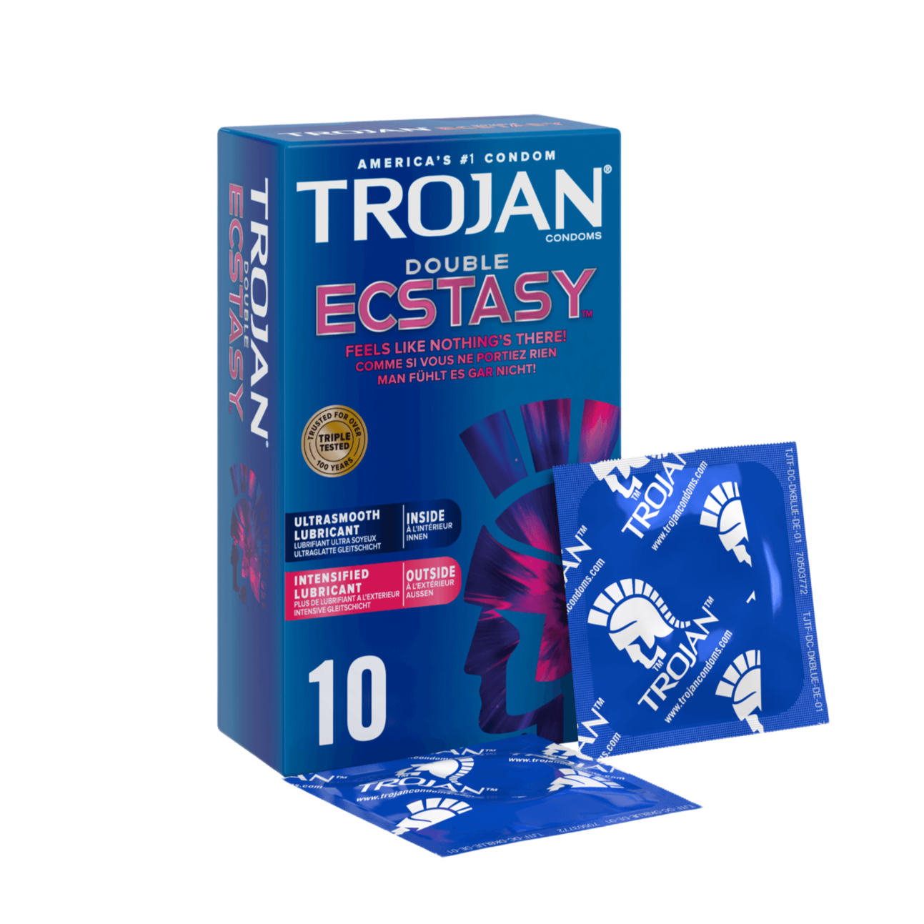  So sánh Trojan Double Ecstasy Bao Cảm Giác Gấp Đôi Siêu Thú  loại tốt 