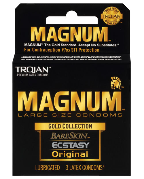 Trojan Magnum Gold bao cao su lớn thoải mái khoái cảm 